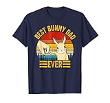 Best Bunny Dad Ever Vintage Rabbit Lover Father Pet Rabbit T-S