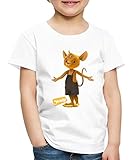 Spreadshirt JoNaLu Mäuserich Jo Kinder Premium T-Shirt, 122-128, Weiß