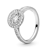 Pandora Damen Ring Vintage Zauber in silber mit Zirkonia Steinchen b