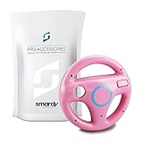 smardy Racing Lenkrad Steering Wheel rosa kompatibel mit Nintendo Wii und Wii U C