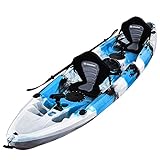 Winmax Sit on Top Kajak-Set Kayak Angelkajak mit Kombi-Paddel hohe Stabilität auf dem W