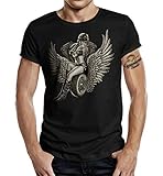 Gasoline Bandit Biker Racer T-Shirt Design - Wing Machine XL