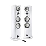 CANTON Smart Vento 9, Weiss, Wireless Aktiv-Lautsprecher mit Bluetooth und USB, Paar (Set)