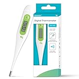 Femometer Digitales Fieberthermometer, Genaue Und Schnelle Ablesungen, Wasserdichte Sonde, Rektal, Oral, Achselthermometer Fieber thermometer für Baby Kinder Erw