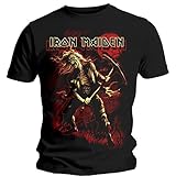 Unbekannt Iron Maiden Herren T-Shirt Benjamin Breeg (Rote Grafik) Schw