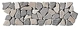 BO-339 Marmor Mosaikfliesen Bordüre Bruchstein - Fliesen Lager Verkauf Stein-mosaik Herne NRW Naturstein-B