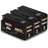 DOREINK Kompatible HP 950XL Tintenpatronen 950XL Ersatz für HP Officejet Pro 8600 8610 8620 8630 8100 8616 8615 276dw 251dw 8660 8625 8640 (3 Schwarz)