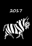 Mini Kalender 2017 - Zebra Black: ca. DIN A6, 1 Woche pro S