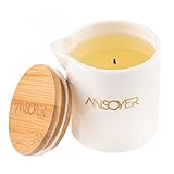 ANSOYER Massagekerze, feuchtigkeitsspendend und nahrhaft für Home SPA - Amazing Geschenk für Frauen & Männer - Granatapfel - 230g