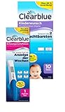 Clearblue Kinderwunsch Ovulationstest Digital 10 Stück und 1 Schwangerschaftsfrühtest mit Wochenbestimmung und eindeutigen digitalen Ergeb