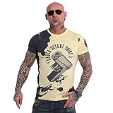 Yakuza Herren Raid T-Shirt, Pale Banana, 3XL