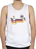 Shirtracer Fussball WM 2022 Fanartikel - Deutschland Trikot - XL - Weiß - Nationalmannschaft - BCTM072 - Tanktop Herren und Tank-Top M