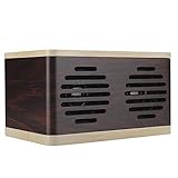 Hakeeta Tragbarer Bluetooth-Lautsprecher aus Holzmaserung, HiFi-Subwoofer-Bluetooth-Lautsprecher mit 3,5-mm-Audioeingang und Speicherkarten- und Tuning-Taste zur Lautstärkeregelung