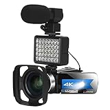 MAODEN 4K HD-Videokamera, Nachtsicht-Digitalrekorder Heim-WLAN-Live-Camcorder DV-Digitalkamera-Recorder Ultra HD 3,0-Zoll-WLAN-Nachtsichtk