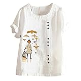 ETHKIA Damen Kleid Oberteile Damen elegant Tops mit Spitzen Langarm und v-Ausschnitt Casual Bluse mit einfaches Muster Slim fit Langarmshirts bequem und modisch s(NJ-220310-XLB90704601WHL5, 5XL)