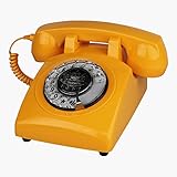 Ontihang Retro Multifunktions-Festnetztelefon Rotary Schnurgebundene Haustelefone Replik Antikes Telefon Einstellbare Klingeltongröße für Hotelbü