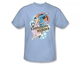 Superman - Fickle Slim Fit Adult T-Shirt in hellblau, Small, Light B