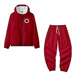 ZXCWE Trainingsanzug Squid Game Jacke Film Squid Game Sportswear, Hoodie Unisex, Round Six Cosplay Outfit,C,XS