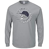 Smack Apparel New York Baseball-Fans. N.Y. True 'Til The Day I'm Through T-Shirt, Gr. S - 5X, Grau, Herren, grau, S
