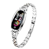 LMGKS H8 Smartwatch Frauen Wasserdicht Smart Watch Pulsuhren Bluetooth Fitness Armband Smart Watch Geschenk KW10(B)