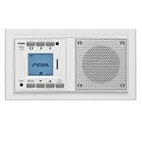 Honeywell Home Peha MP3 Unterputz-Radio AudioPoint im Nova-Design ohne Funksender, Rahmen reinweiß