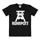 Logoshirt - Ruhrpott - Logo - Easyfit - T-Shirt - schwarz - Lizenziertes Originaldesign, Größe XXL