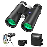 Aoaoy Fernglas 12x42 HD Kompakte Ferngläser Wasserdicht für ErwachseneKinder und Kinder, Fernglas mit BAK4-Prismen und FMC grün Linse für Reisen, Vogelbeobachtung, Astronomie, Sport und Tierw