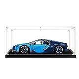 MMOC Acryl Schaukasten Vitrine, Vitrine Schaukasten für Lego 42083 Technic Bugatti Chiron, Abdeckhaube, Staubdicht, Miniaturen, Modellbau (2MM)