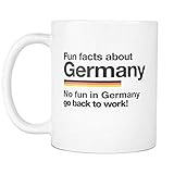 PAWANG Interessante Fakten Über Deutschland 11Oz Kaffeetasse Lustige Geschenkbecher, Für Deutsche Kollegen Und F