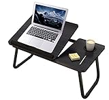 Laptop Tisch Faltbarer Lap Desk Stand, Verstellbarer Laptop Tisch für Bett Notebook Schreibtisch Tragbares Notebook Bettablage Multifunktions-Lap Tab