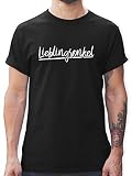 Bruder und Onkel Geschenk - Lieblingsonkel - XL - Schwarz - Bruder Tshirt männer - L190 - Tshirt Herren und Männer T-S