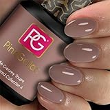 PINK GELLAC Shellac Gel Nagellack 15 ml für UV LED Lampe | 256 Creamy Taupe | Gel Nail Polish for UV Nail Lamp pink | LED Nagel Lack Gellack Nagelg