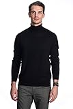 State Cashmere Pullover aus 100% reinem Kaschmir mit Rollkragen für Herren-L-Schw