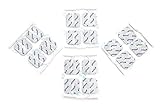 16 TENS-EMS Elektroden 4x4 cm | Wiederverwendbare Klebe-Elektroden-Pads für Elektrostimulatoren - im Vorratspack | Ideal für nahezu alle Körperbereiche | Zertifiziertes Medizinprodukt - ax