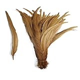 Natürliches Cocktailhaar 30/35 cm, Farbe, DIY-Zubehör, Bühnenkostüm, Blumenschmuck, Schal, Flügel, golden, 30-35