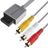 WII Audio Video Kabel,Wii AV Kabel, 6amLifestyle 1,8M Composite TV AV-Kabel Ersatz vergoldetes Draht TV RCA Kabel für Nintendo Wii und Nintendo WII U