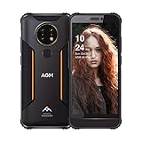 Outdoor Smartphone, AGM H3 13MP AI Nachtsicht Outdoor Handy ohne Vertrag, IP68/IP69K wasserdicht 5400mAh Akku 5,7' HD+ Bildschirm Ultra Dünn, Android 11 4G LTE Dual-SIM 4GB+64GB NFC 2W Lautsp