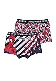 Sun City Spider-Man Jungen Boxershort Unterwäsche Unterhose 2er Set, Größe:116-128