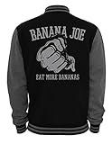 Banana Joe Original 2-Tone Collegejacke #3 - Schwarz-Grau XXL