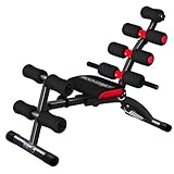 Höhenverstellbarer Bauchmuskeltrainer Gerät Home Gym Krafttraining Bauchmuskel Faltbare Fitnessgeräte (Color : Black b, Size : 40 * 90 * 80cm)