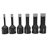 BYOLPMKK Bohrer 2ST Dry Vacuum Gelötete Diamond Drilling Bohrkronen Tile Lochsäge Professionelle Qualität Bohrer Gewinde M14 6-16mm (Size : 14 and 16 mm)