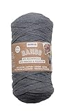 GLOREX 5 1005 05 - Bands Makramee, superweiches Textilgarn aus 60 % Baumwolle / 40 % Viskose, zum Häkeln, Stricken, Knüpfen und textilen Gestalten, 250 g, ca. 125 m, g