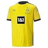 PUMA T-Shirt BVB Training Jersey Jr New, Cyber Yellow-Puma Black, 152, 931128