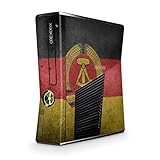 Skins4u Design modding Aufkleber Vinyl Skin Klebe Folie Skins Schutzfolie kompatibel mit Xbox 360 Slim DDR