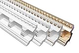 Marbet Deckenleiste B-23 weiß aus Styropor EPS - Stuckleisten gemustert, im traditionellen Design - (2 Meter) Styroporleisten Zierprofile Stuck