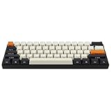 Bulokeliner 61 Tasten PBT-Tastenkappen Drahtlose Bluetooth RGB Ultrakompakte 60% mechanische Gaming-Tastatur, für Windows/iOS/Android Eingabeg