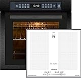 Kaiser Induktions Herd-Set EH 6306 RS + KCT 67 FIW La Perle, Einbaubackofen,Schwarz, schwarzes Glas,79L 15 Fkt. Grill Air fryer Full Touch + Flex Induktionskochfeld 60 cm Einbau Herd Autark
