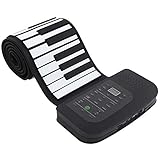 Roll-Up Piano Elektronisches Hand Roll Tragbares Piano mit 128 einzigartigen Tönen Hand Roll Piano 88 Tasten Silikon 88 Tasten Roll Up Piano Keyboards Hand Roll Piano (88 Tasten)