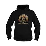Uzubunki T-Shirt mit Aufschrift 'These Hands They Look Like Such Big', Hoodie Schwarz, Larg