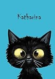 Katharina - Katzen-Malbuch / Tagebuch / Notizbuch: DIN A5 - blank